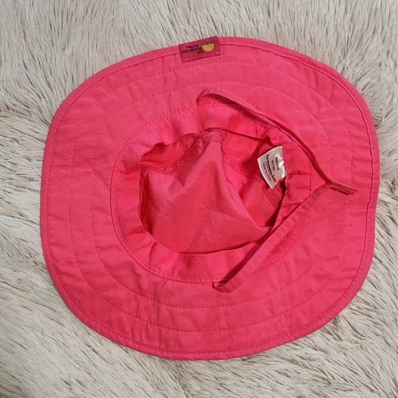 🌺 Sun Protection Zone Girl's Color Changing Sun Hat Bright Pink Floral Print OS - Picture 4 of 5